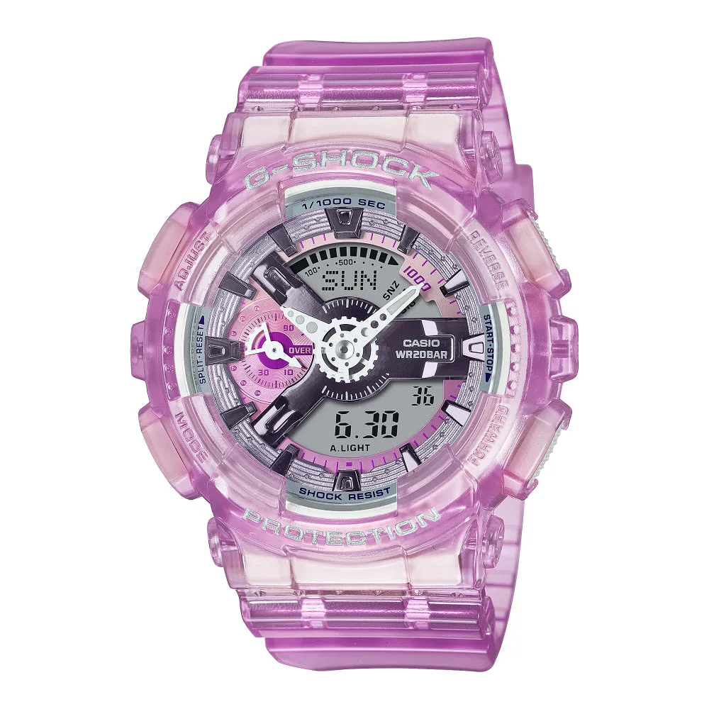Casio G-Shock Pink Resin Strap Women Watch GMA-S110VW-4ADR-P 