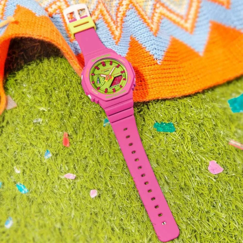   G-Shock Pink Resin Strap Women Watch GMA-S2100BS-4ADR-P