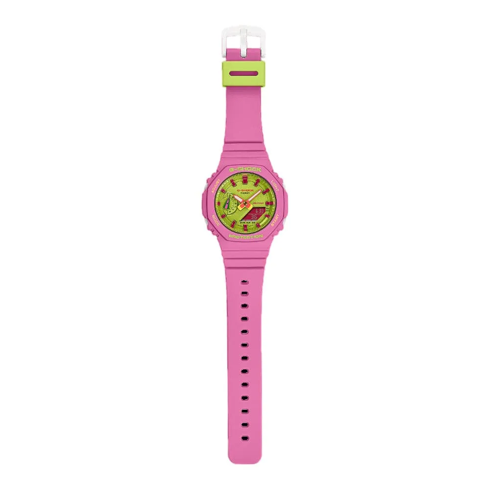   G-Shock Pink Resin Strap Women Watch GMA-S2100BS-4ADR-P