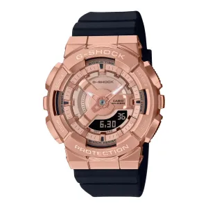 Casio G-Shock Rose Gold Dial Black Resin Strap Unisex Watch GM-S110PG-1ADR-P 