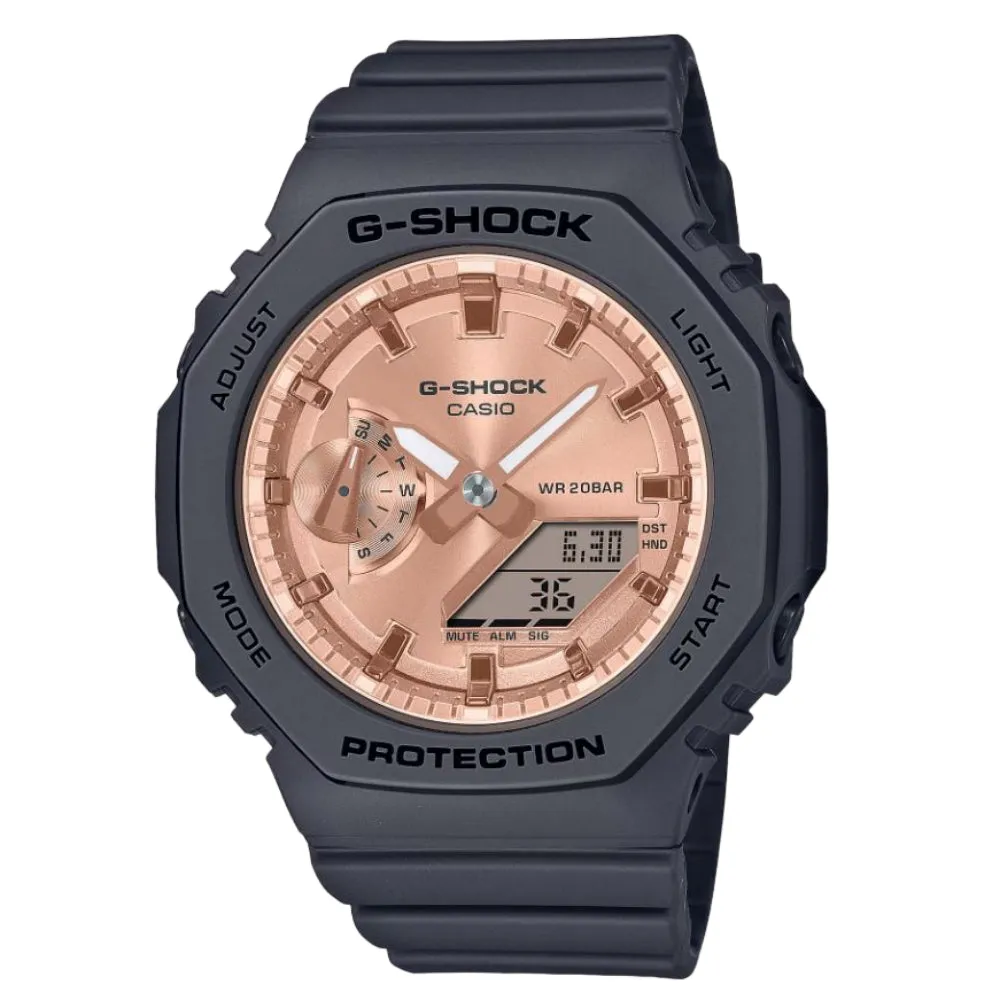 Casio G-Shock Rose Gold Dial Resin Strap Women Watch GMA-S2100MD-1ADR-P 