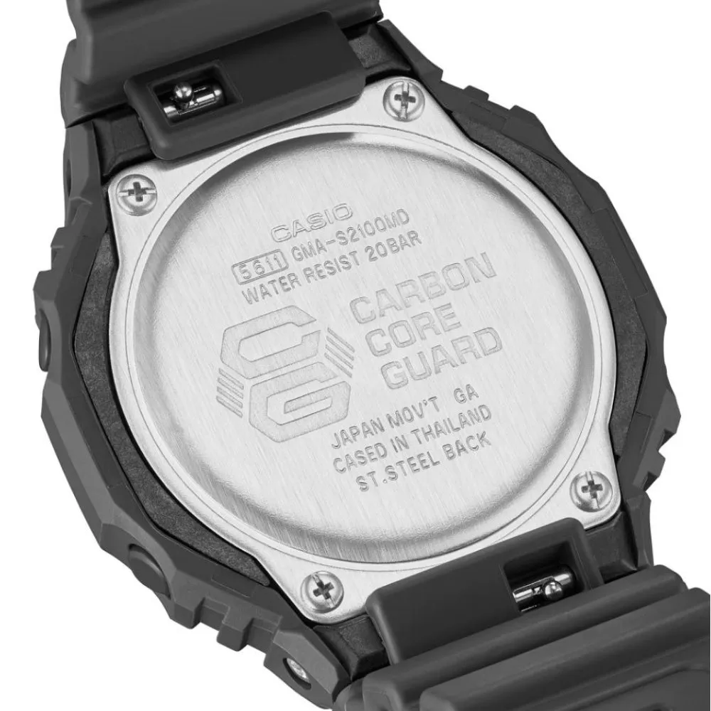   G-Shock Rose Gold Dial Resin Strap Women Watch GMA-S2100MD-1ADR-P