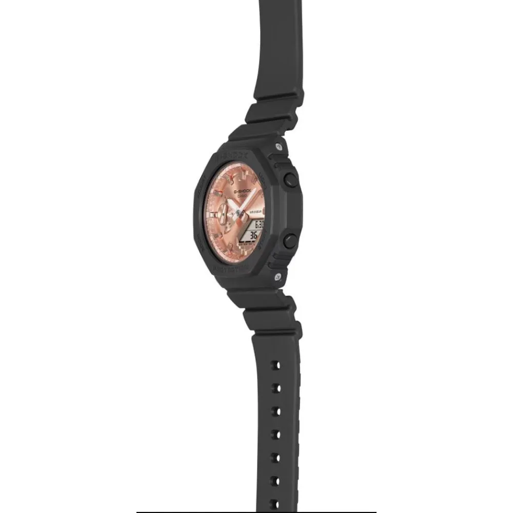   G-Shock Rose Gold Dial Resin Strap Women Watch GMA-S2100MD-1ADR-P