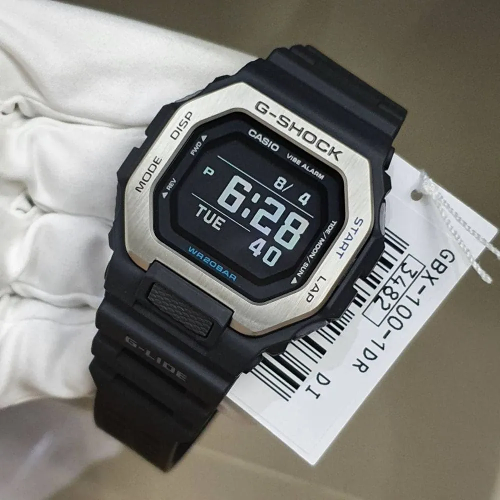   G-Shock Standard Digital Black Resin Strap Watch For Men GBX-100-1DR