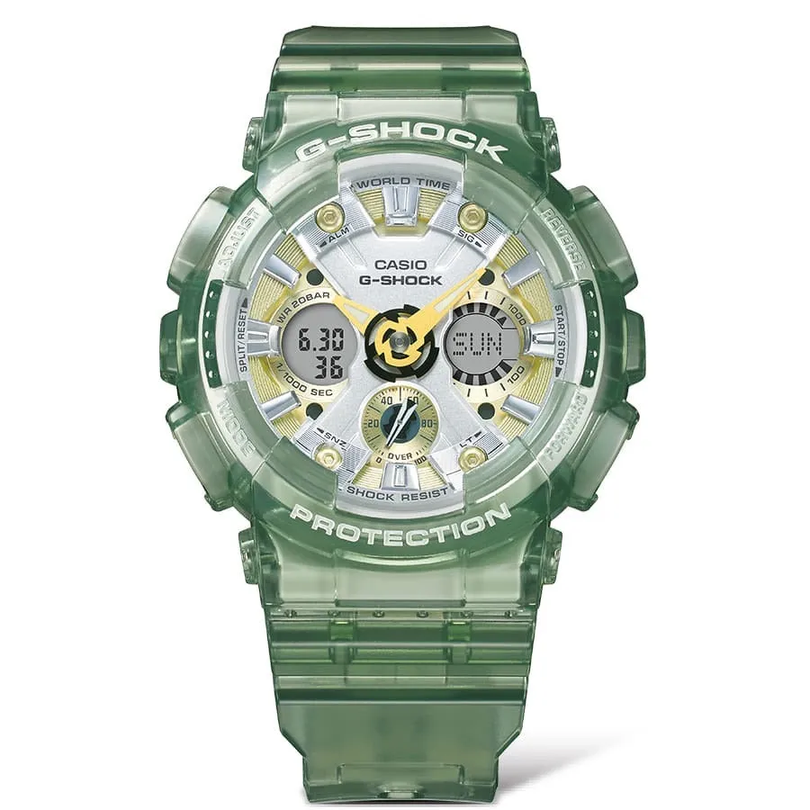  G-Shock Transparent Green Resin Band GMA-S120GS-3ADR-P