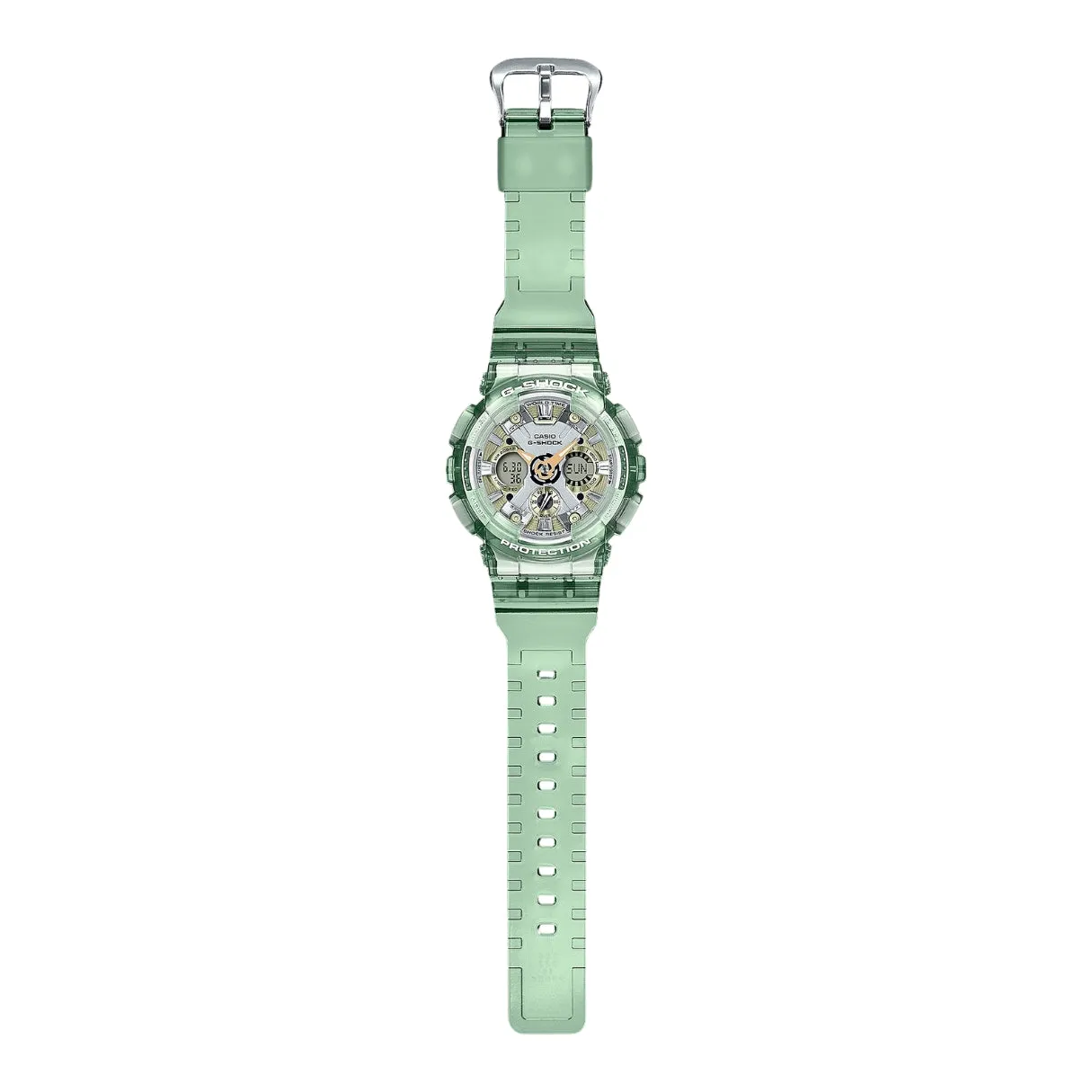   G-Shock Transparent Green Resin Band GMA-S120GS-3ADR-P