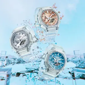 Casio G-Shock Transparent Resin Strap Unisex Watch GA-2100BM Series 