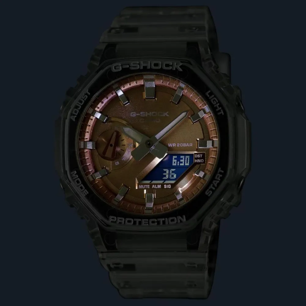   G-Shock Transparent Resin Strap Unisex Watch GA-2100BM Series