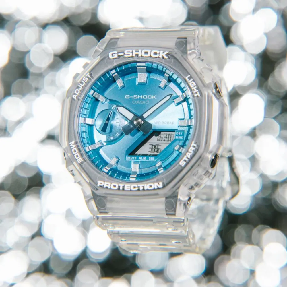   G-Shock Transparent Resin Strap Unisex Watch GA-2100BM Series