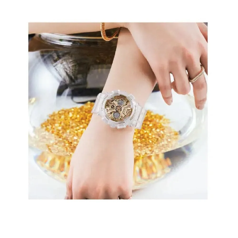   G-Shock Transparent Resin Strap Women Watch GMA-S120SG-7ADR-P