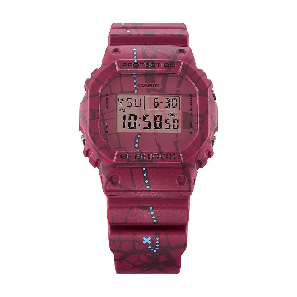   G-Shock Treasure Hunt Shibuya Digital Red Watch DW-5600SBY-4DR