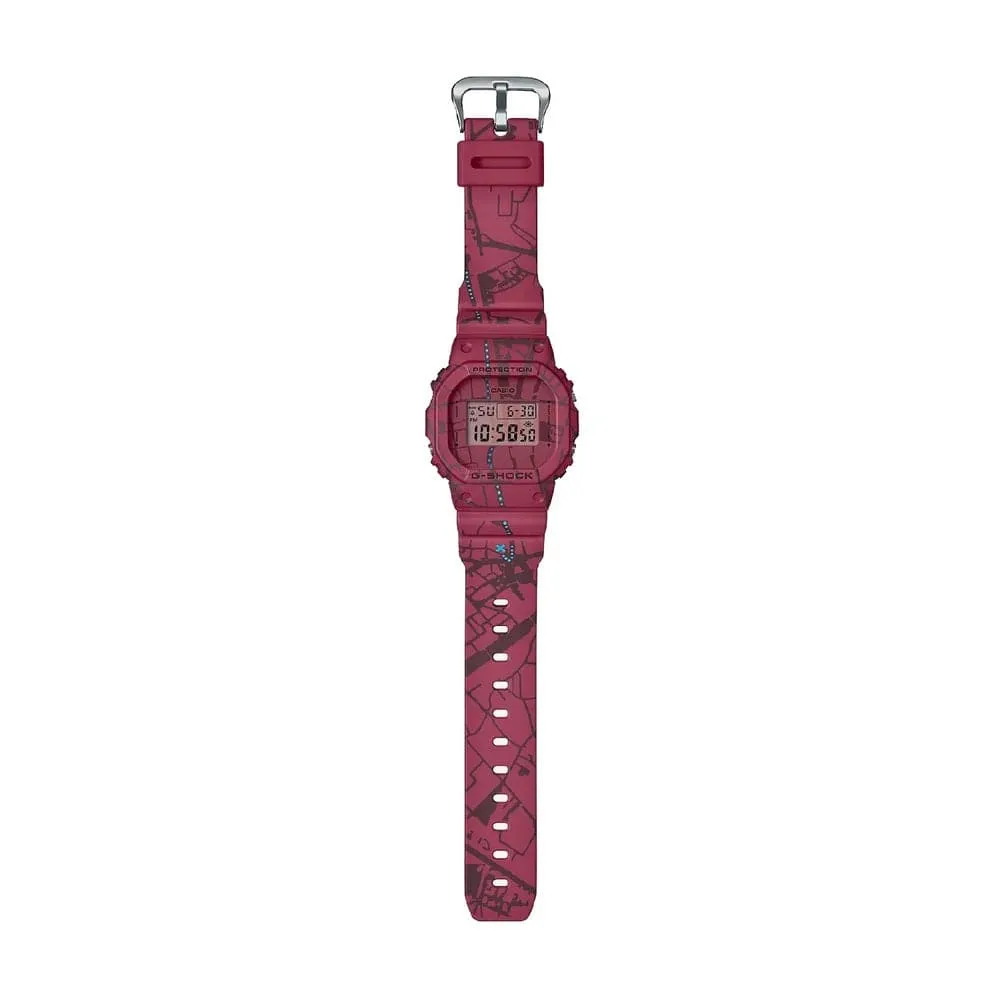   G-Shock Treasure Hunt Shibuya Digital Red Watch DW-5600SBY-4DR