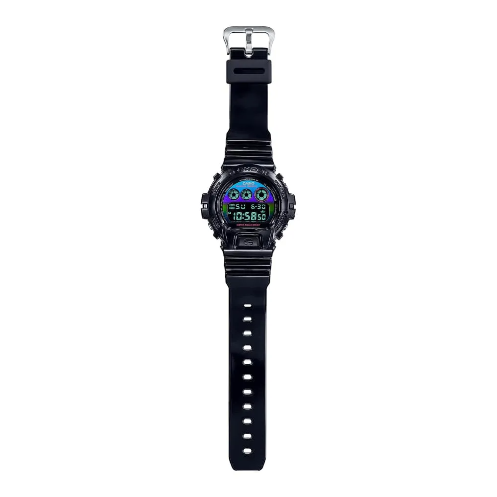   G-Shock Virtual Rainbow Black Resin Strap Men's Watch DW-6900RGB-1DR-P