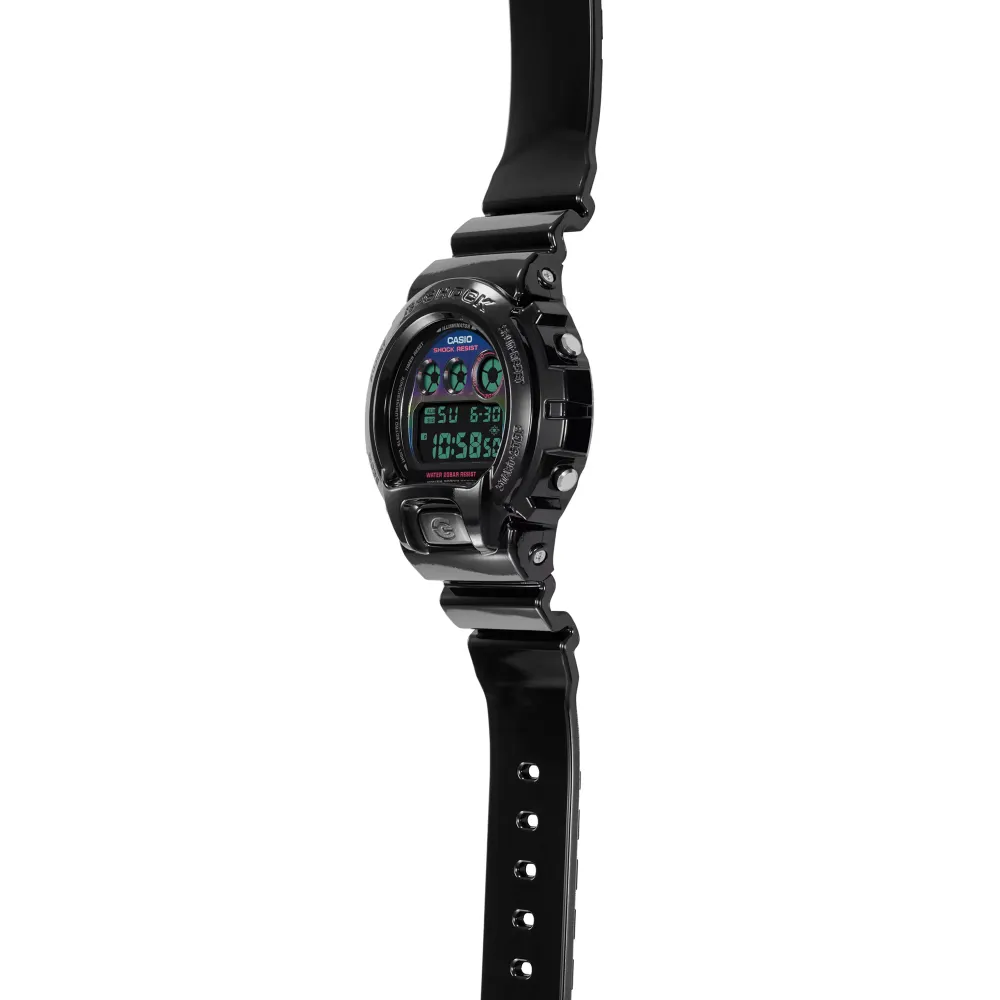   G-Shock Virtual Rainbow Black Resin Strap Men's Watch DW-6900RGB-1DR-P