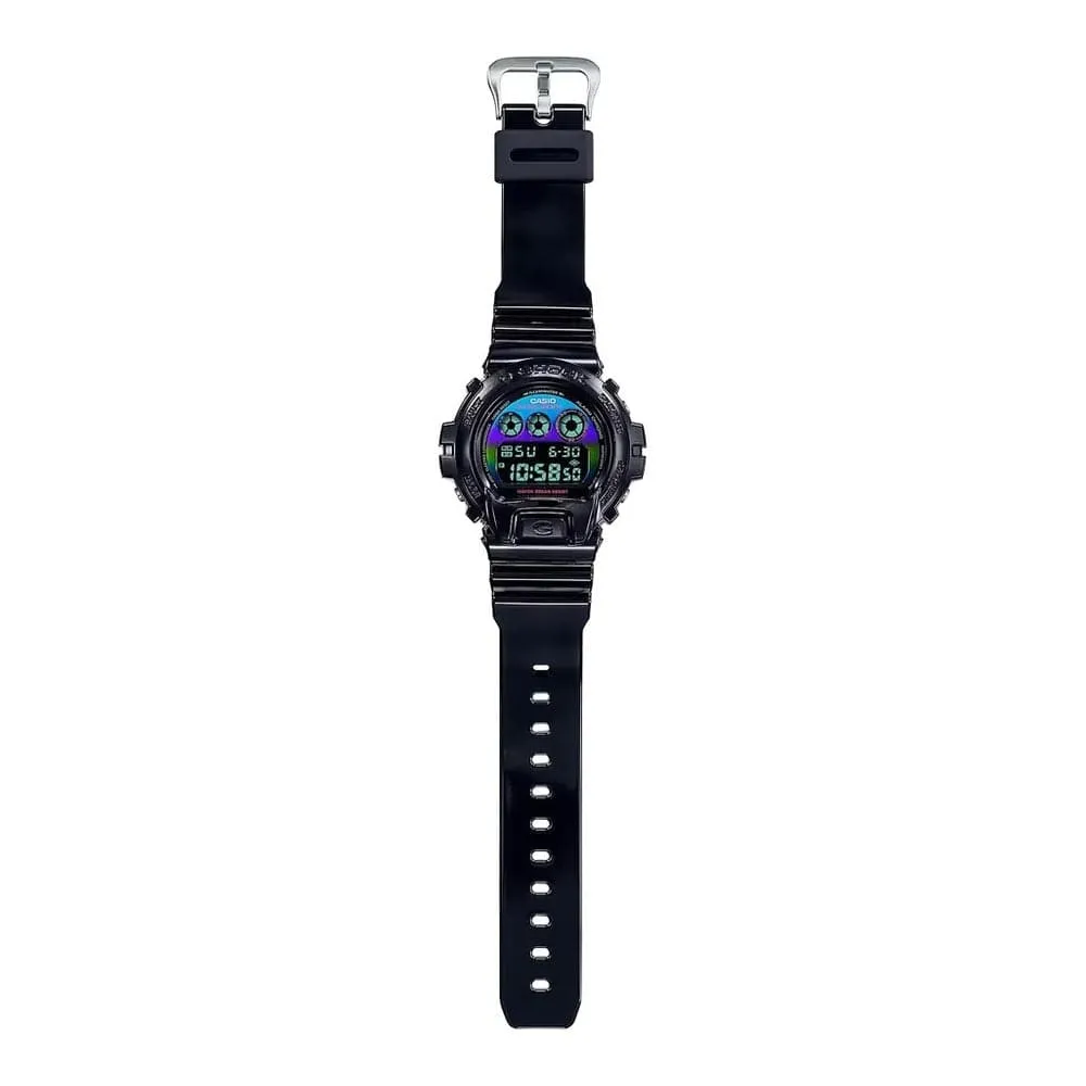   G-Shock Virtual Rainbow Black Resin Strap Men's Watch DW-6900RGB-1DR