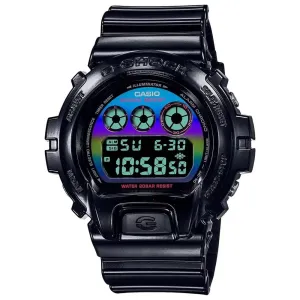 Casio G-Shock Virtual Rainbow Black Resin Strap Men's Watch DW-6900RGB-1DR 
