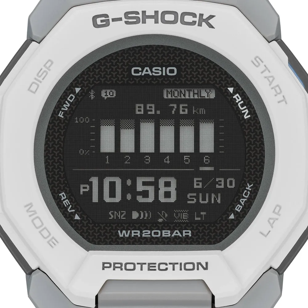   G-Shock White Resin Band Watch GBD-300-7DR