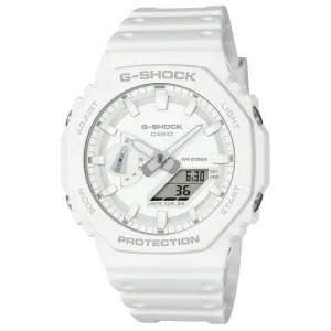 Casio G-Shock White Resin Strap Men Watch GA-2100-7A7DR 