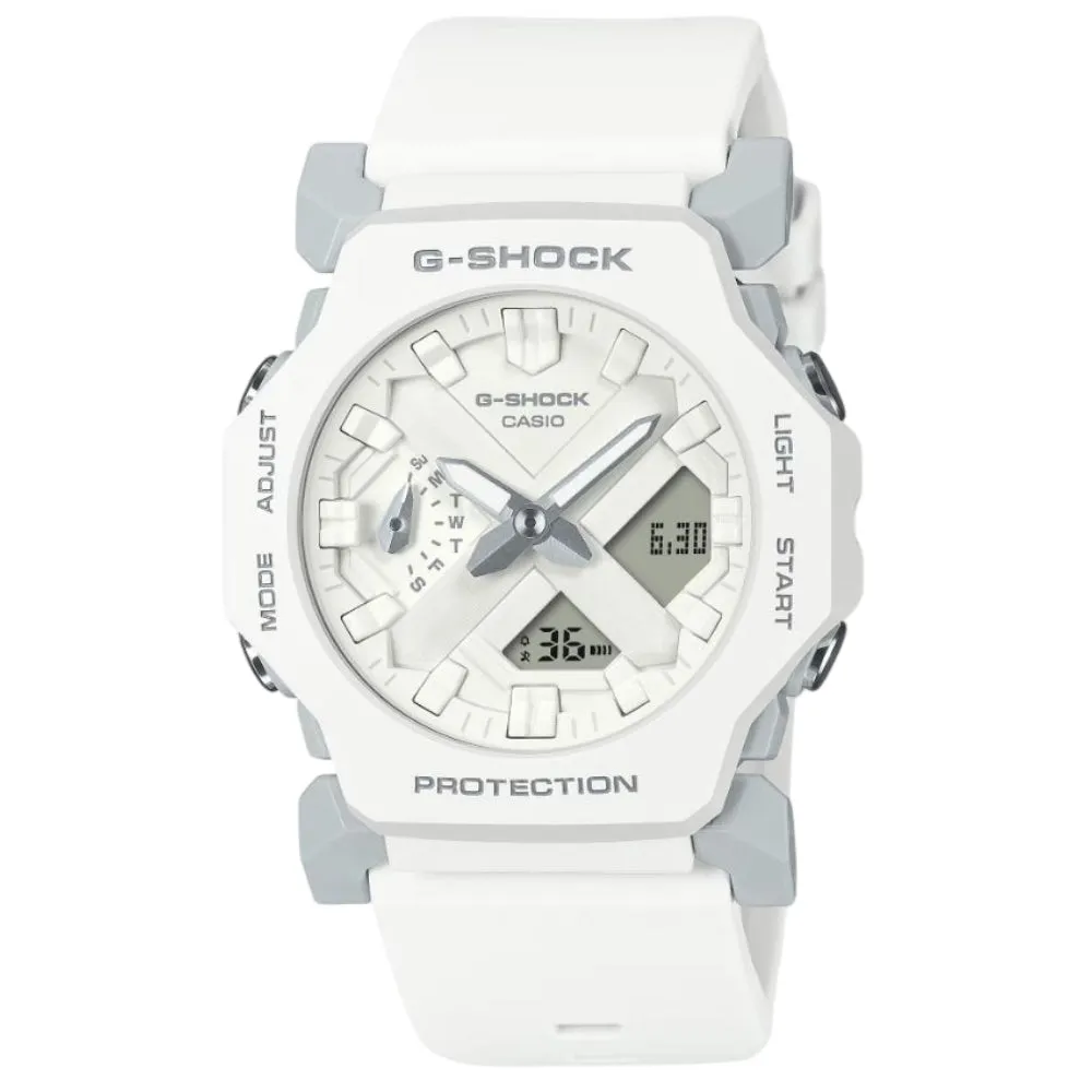 Casio G-Shock White Resin Strap Shock Resistant Unisex Watch GA-2300-7ADR-P 