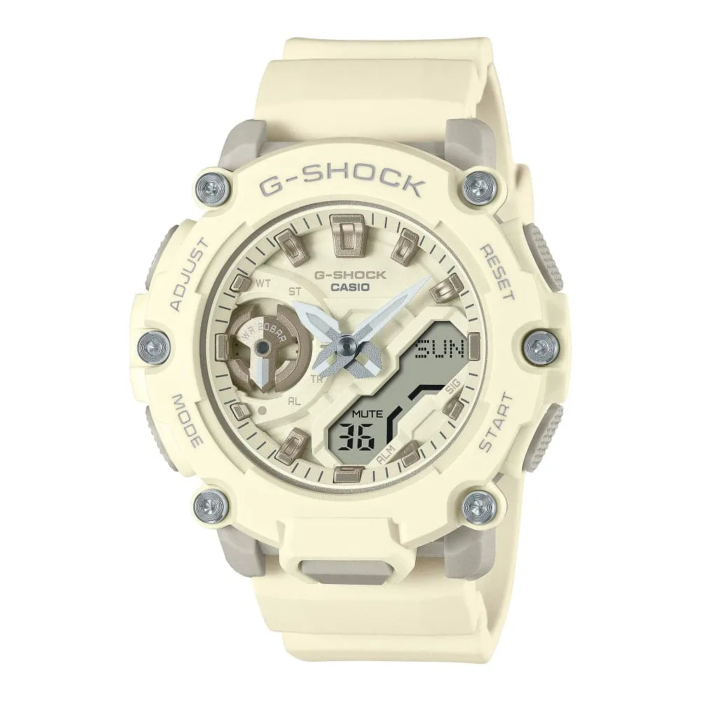 Casio G-Shock White Resin Strap Unisex Watch GMA-S2200-7ADR-P 
