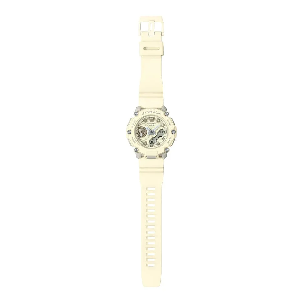   G-Shock White Resin Strap Unisex Watch GMA-S2200-7ADR-P