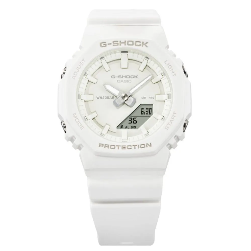   G-Shock White Resin Strap Women Watch GMA-P2100-7ADR-P