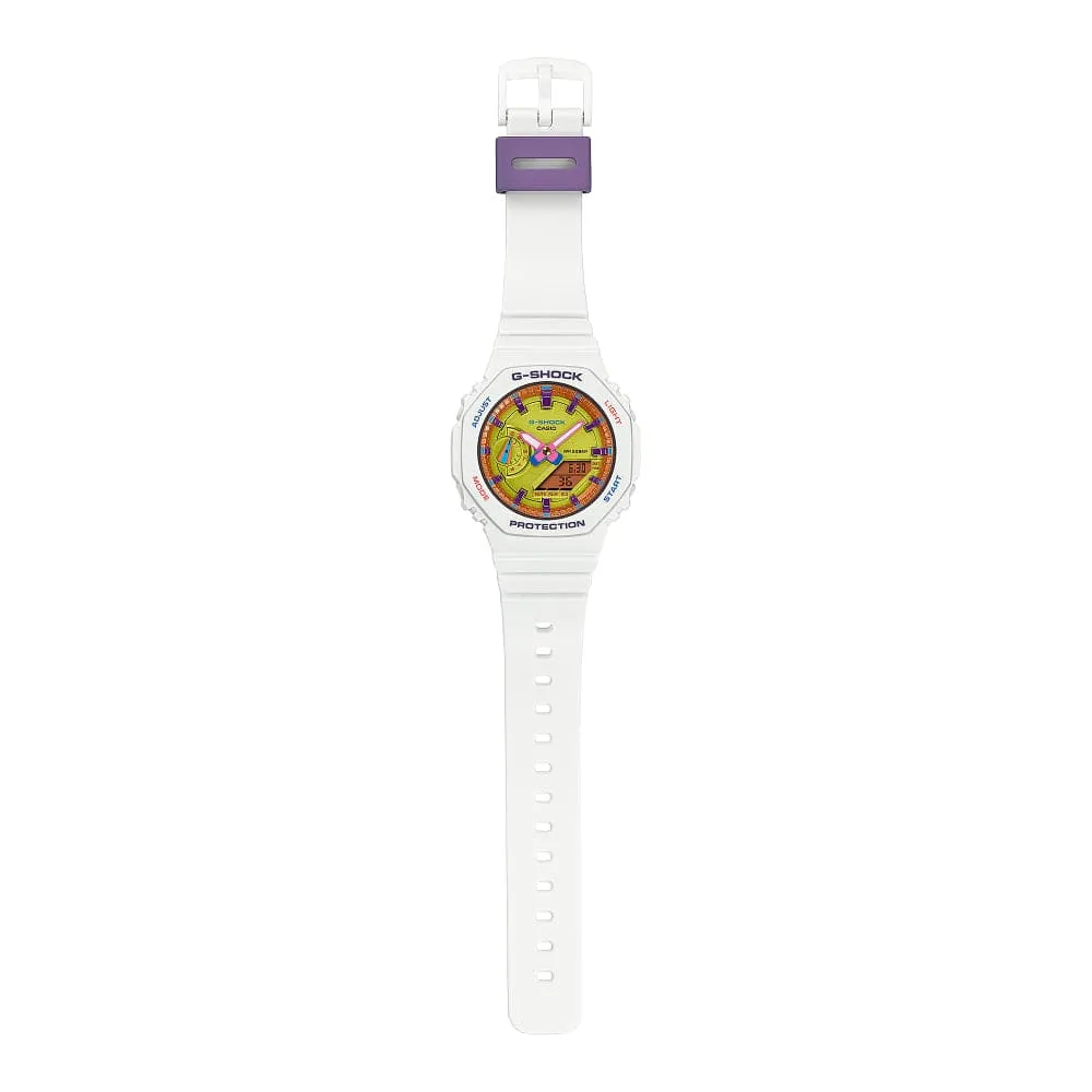   G-Shock White Resin Strap Women Watch GMA-S2100BS-7ADR-P