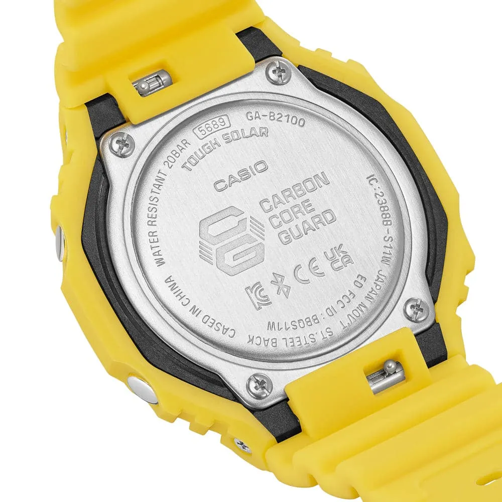   G-Shock Yellow Resin Strap Men Watch GA-B2100C-9ADR-P