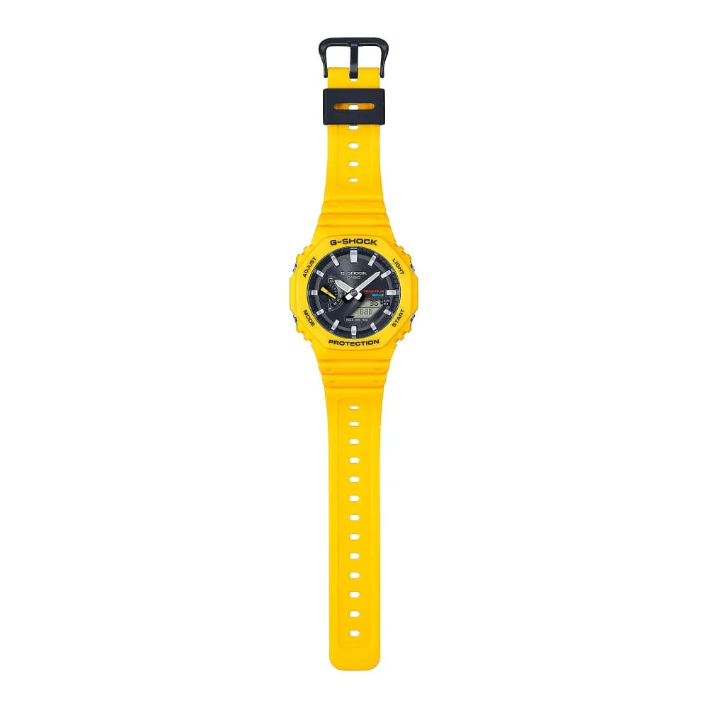   G-Shock Yellow Resin Strap Men Watch GA-B2100C-9ADR-P