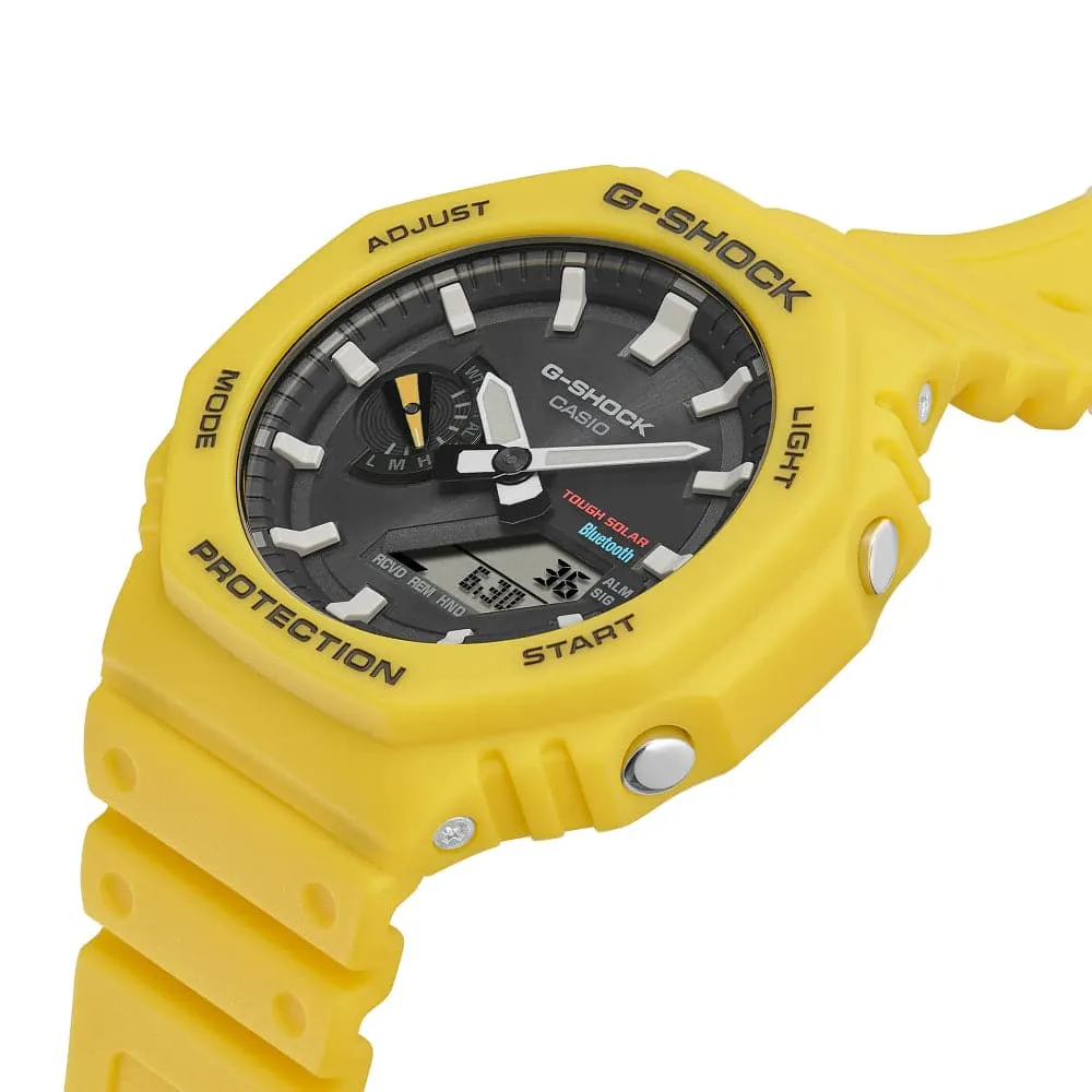   G-Shock Yellow Resin Strap Men Watch GA-B2100C-9ADR-P