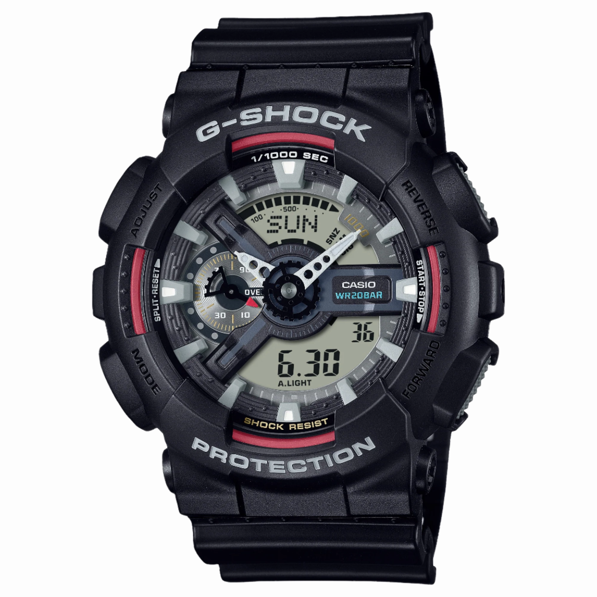 G-Shock Analog Digital Black Dial Black Resin Band Watch GA110RL-1A 