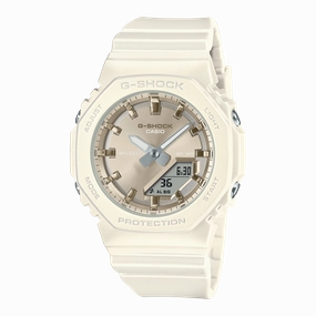 G-Shock Analog Digital Brown Dial White Resin Band Watch GMAP2100ST-7A 