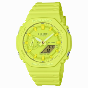 G-Shock Analog Digital DUO Gradation Yellow Resin Band Watch GA2100-9A9 