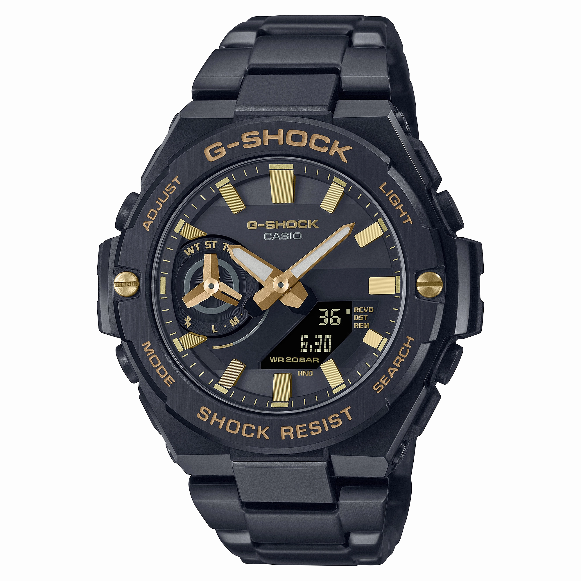 G-Shock Black Stainless Steel Solar Watch GSTB500BD-1A9 