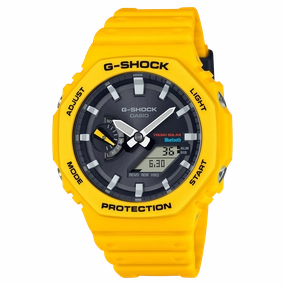G-Shock CasioOak Yellow Resin Band Watch GAB2100C-9A 