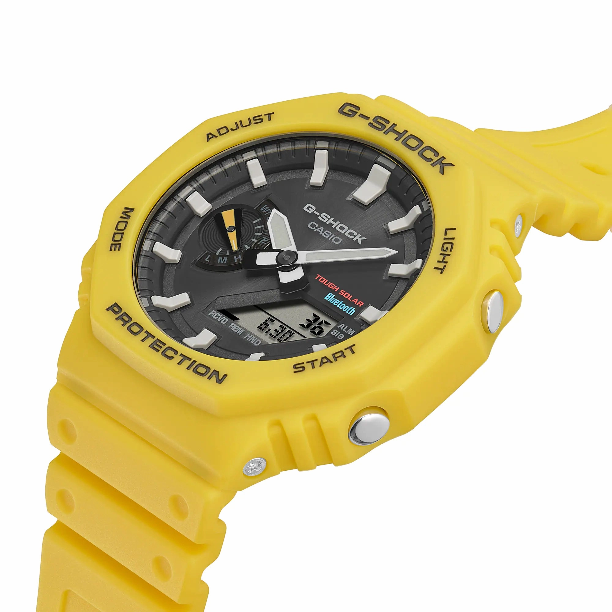 G-Shock CasioOak Yellow Resin Band Watch GAB2100C-9A