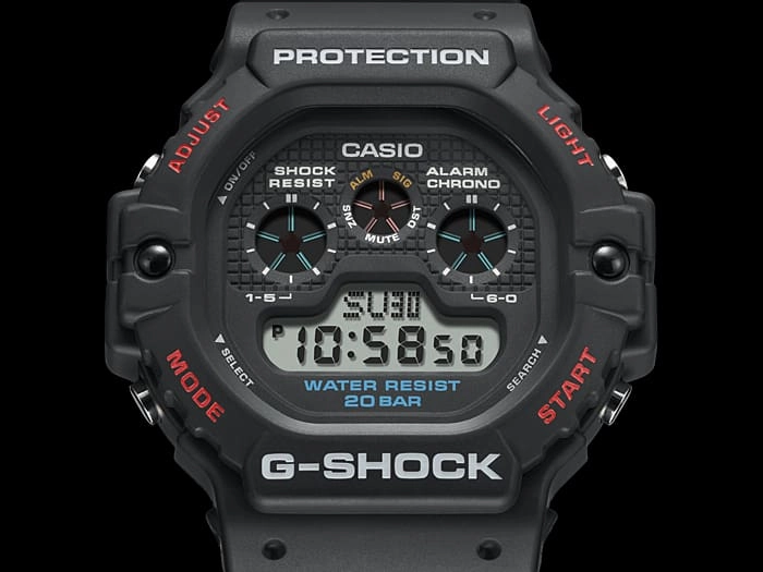 G Shock Digital 5900 Style Black Resin Band Watch DW5900-1D