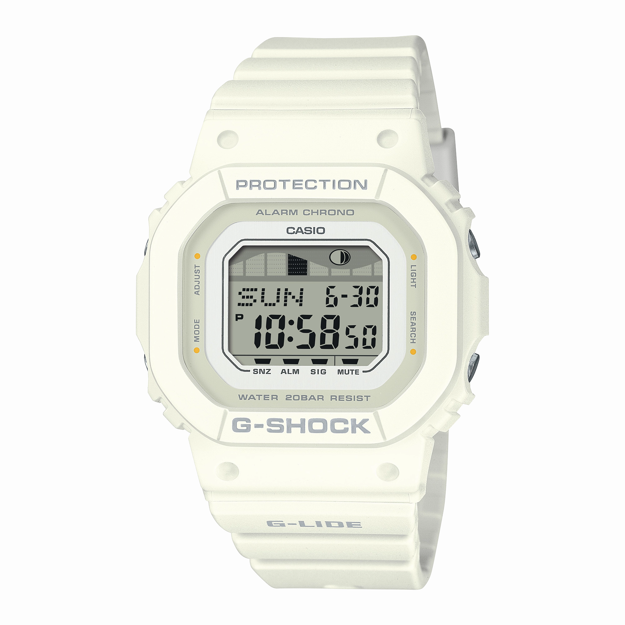 G-Shock G-LIDE White Resin Band Watch GLXS5600-7B 