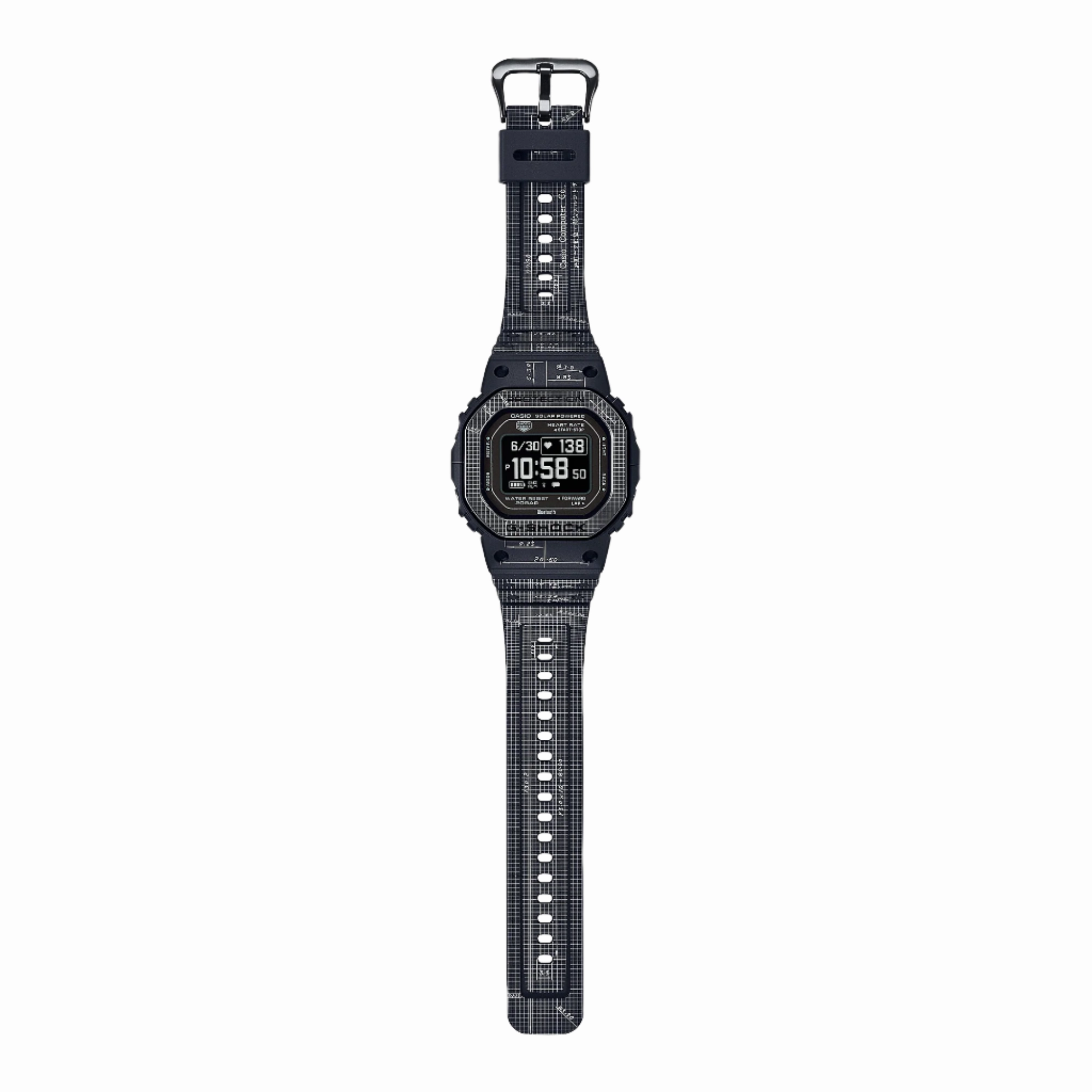 G-Shock G-Squad Black Dial Black Resin Band Watch DWH5600EX-1D