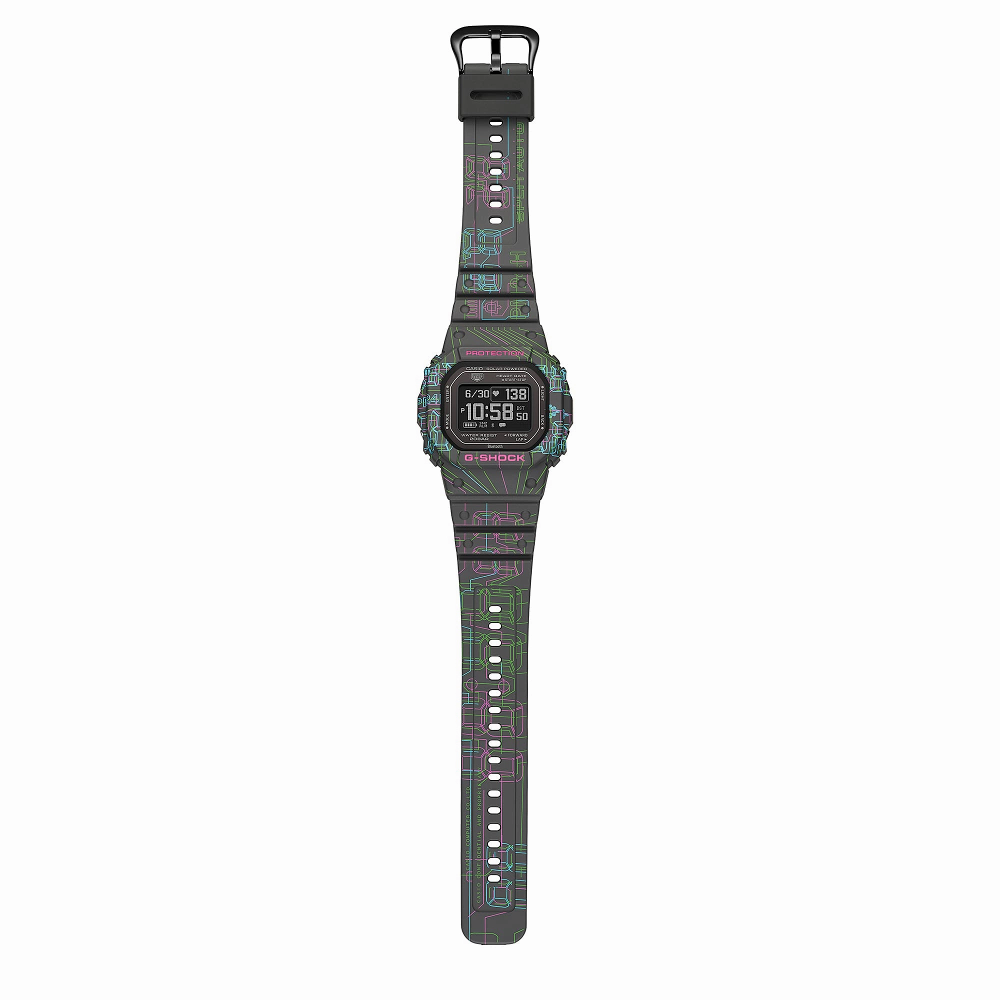 G-Shock G-Squad Black Dial Black Resin Band Watch DWH5600EX-1D