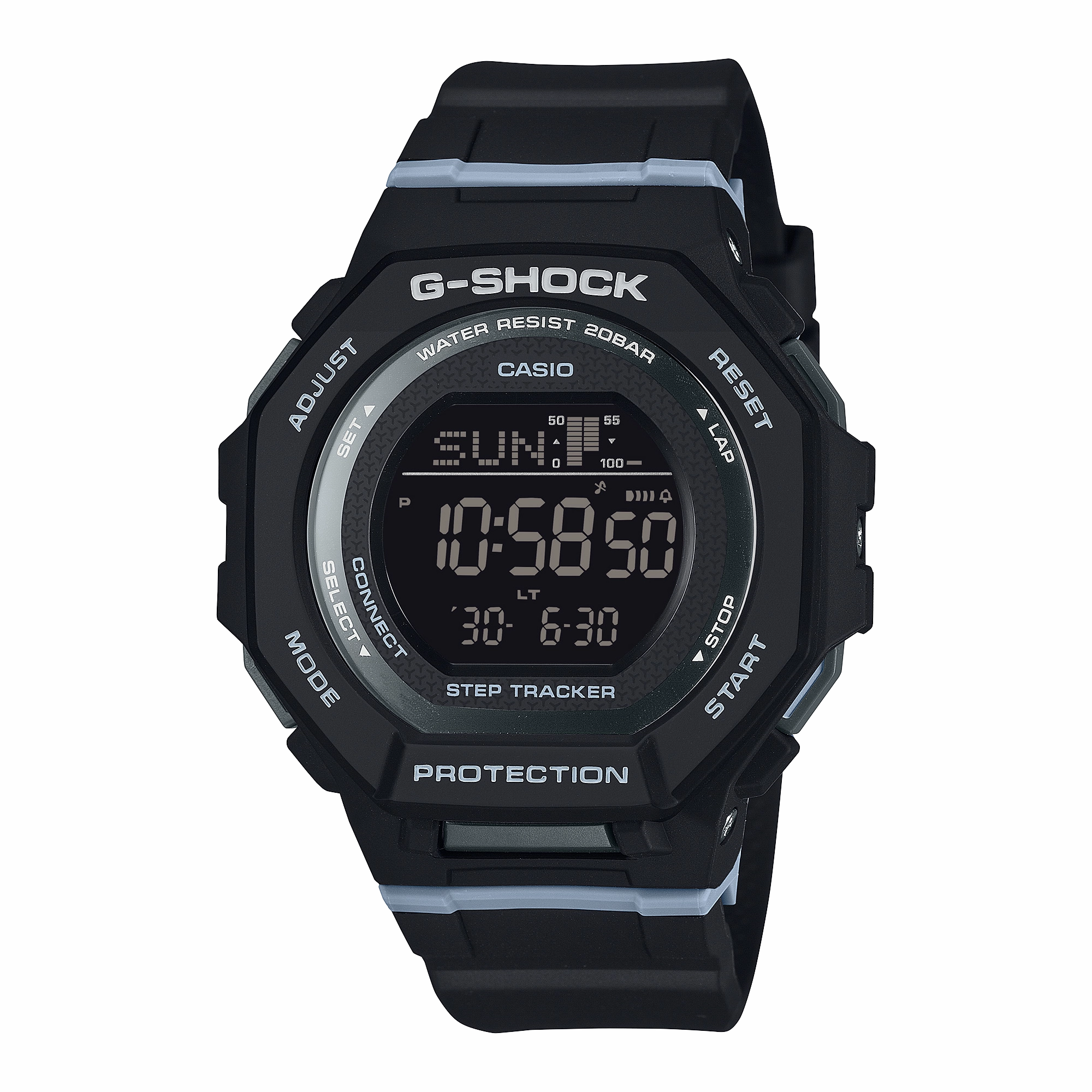 G-Shock G-Squad Black Resin Band Watch GMDB300-1D 