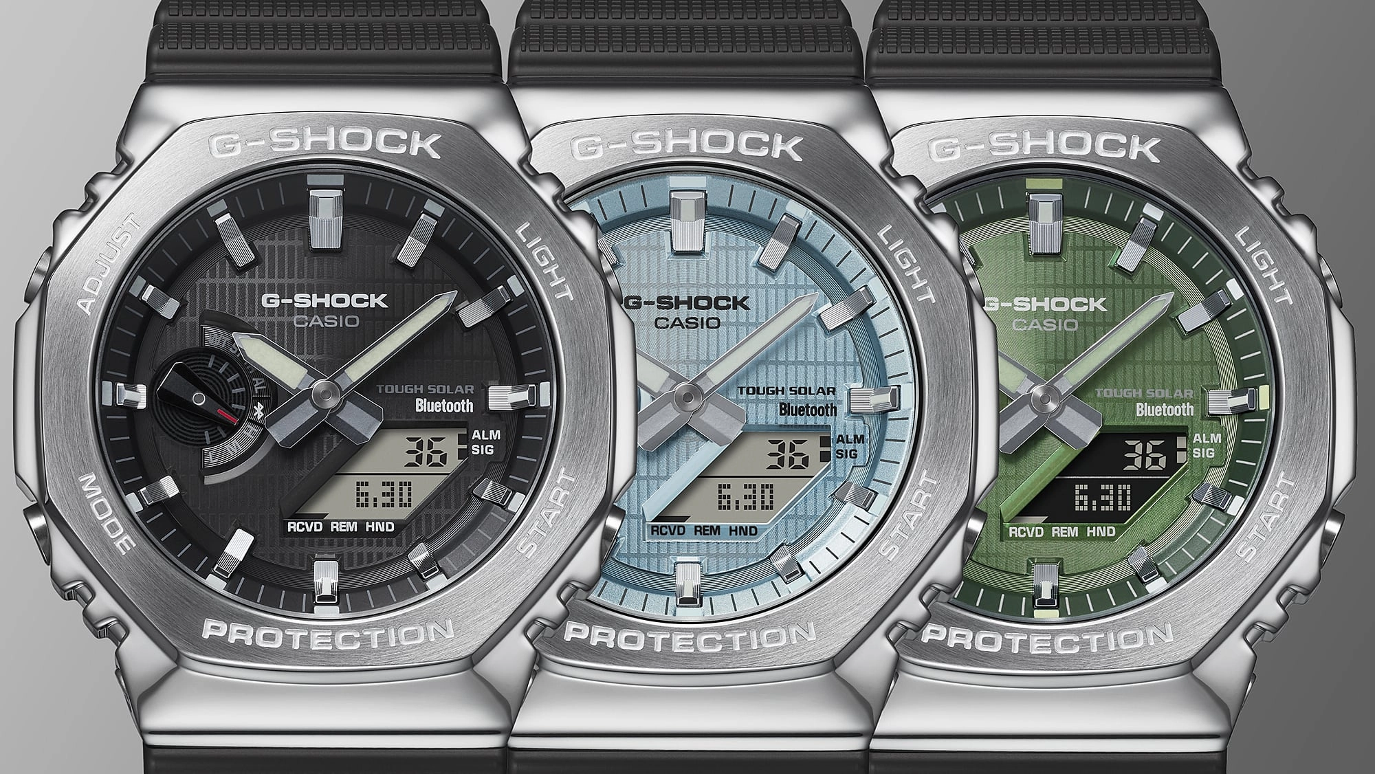 G-Shock Solar Power Black Resin Band Watch GBM2100A-1A3