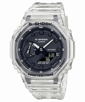G-Shock Transparent CasiOak Carbon Core Guard Watch GA2100SKE-7A,quartz watch, quartz watches for men, quartz watches for women, best quartz watch, minimalist quartz watch, luxury quartz watch, waterproof quartz watch,analog quartz watch, digital quartz wa