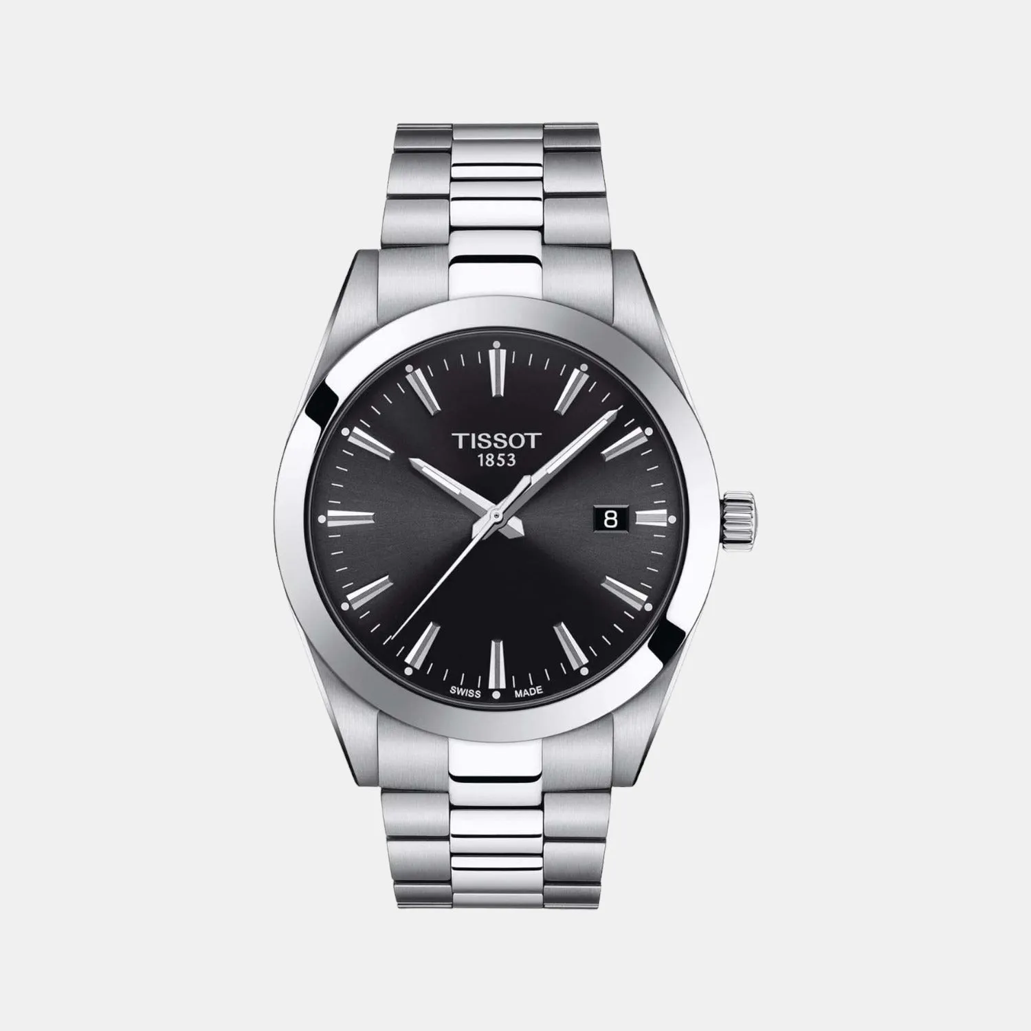 Gentleman Men Analog Stainless Steel Watch T1274101105100 budget    watches    watches classic