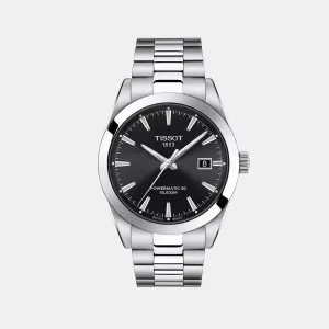 Gentleman Men Automatic Black Dial Analog Stainless Steel Watch T1274071105100 budget    watches    watches classic