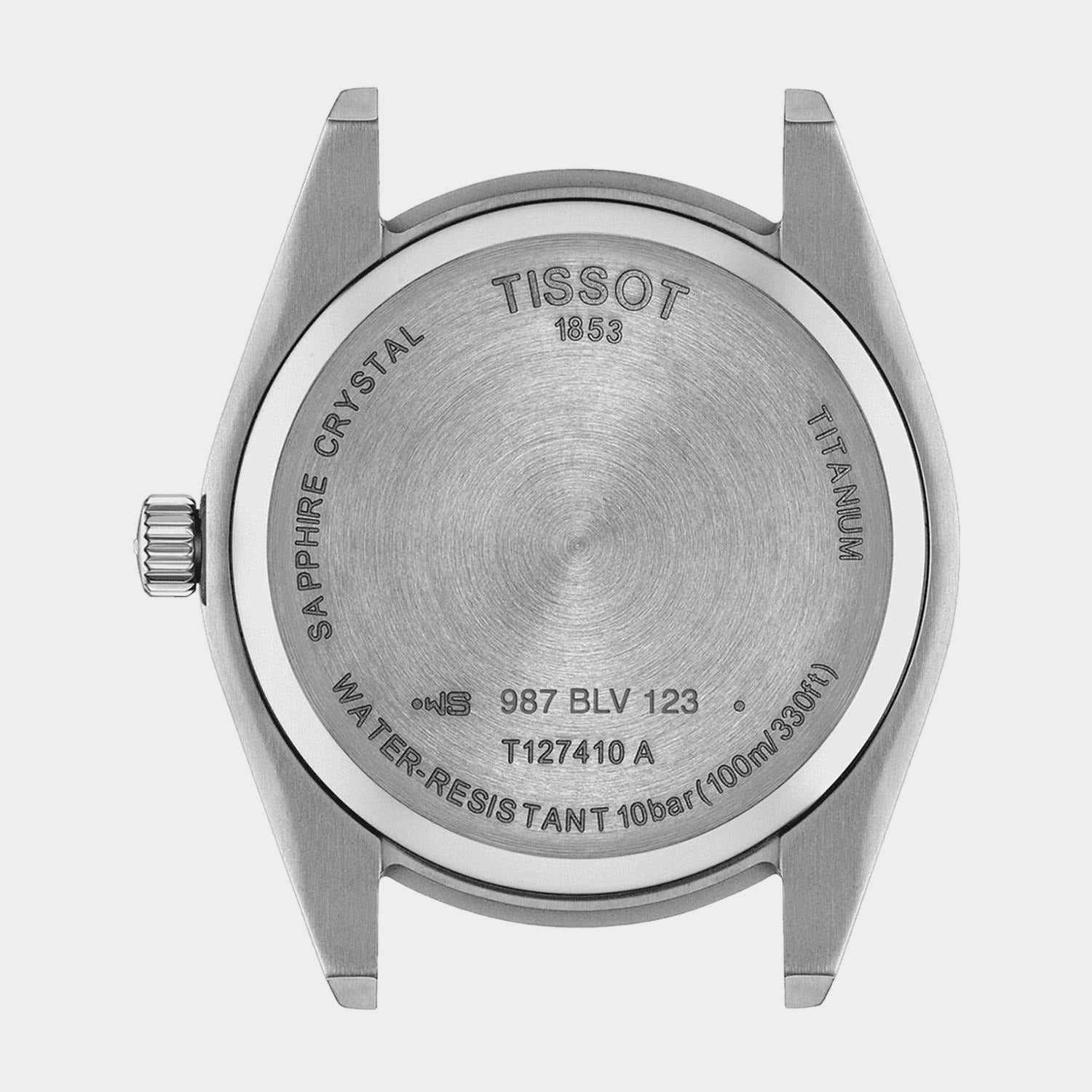 Gentleman Men Analog Titanium Watch T1274104408100