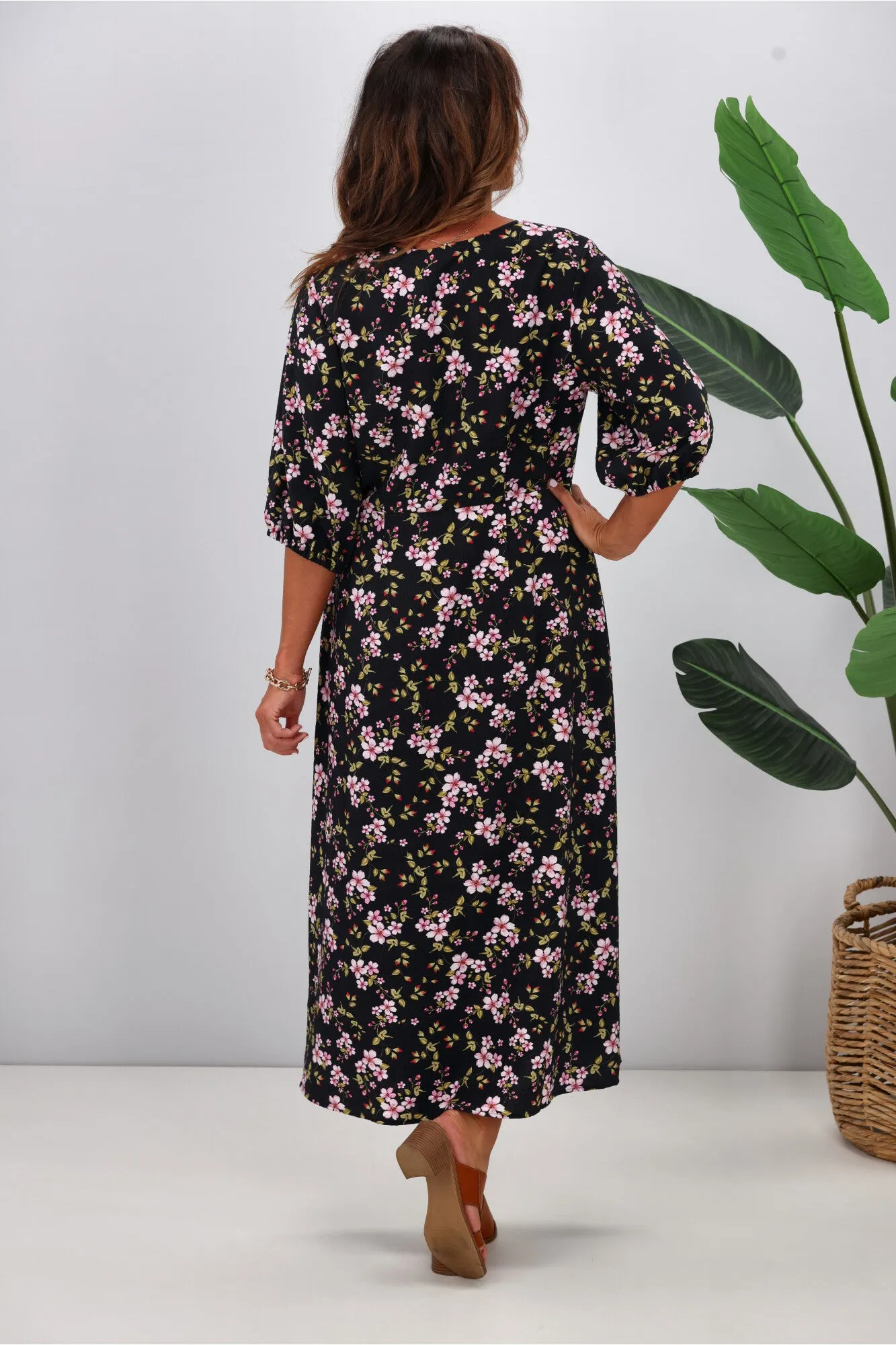Gloss The Label Elisa Midi Dress Enchanted Floral