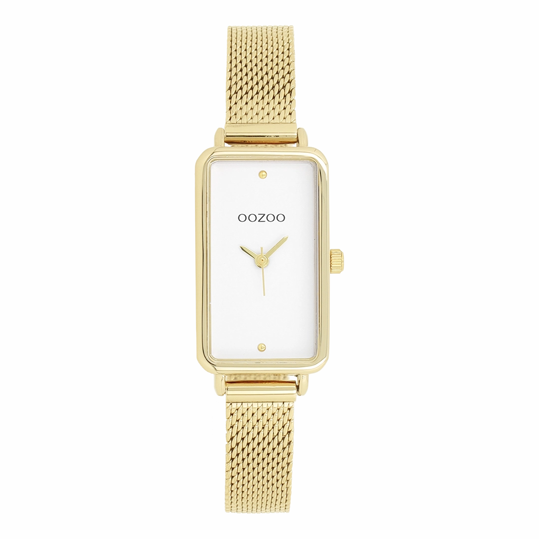 Gold coloured OOZOO watch with metal mesh bracelet - C11533,seiko watches,couple watches,watches designer,watches discount,women watches,best women watches,high end women's watches,high quality women's watches