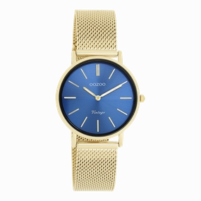 Gold coloured OOZOO watch with metal mesh bracelet - C20292,seiko watches,couple watches,watches designer,watches discount,women watches,best women watches,high end women's watches,high quality women's watches