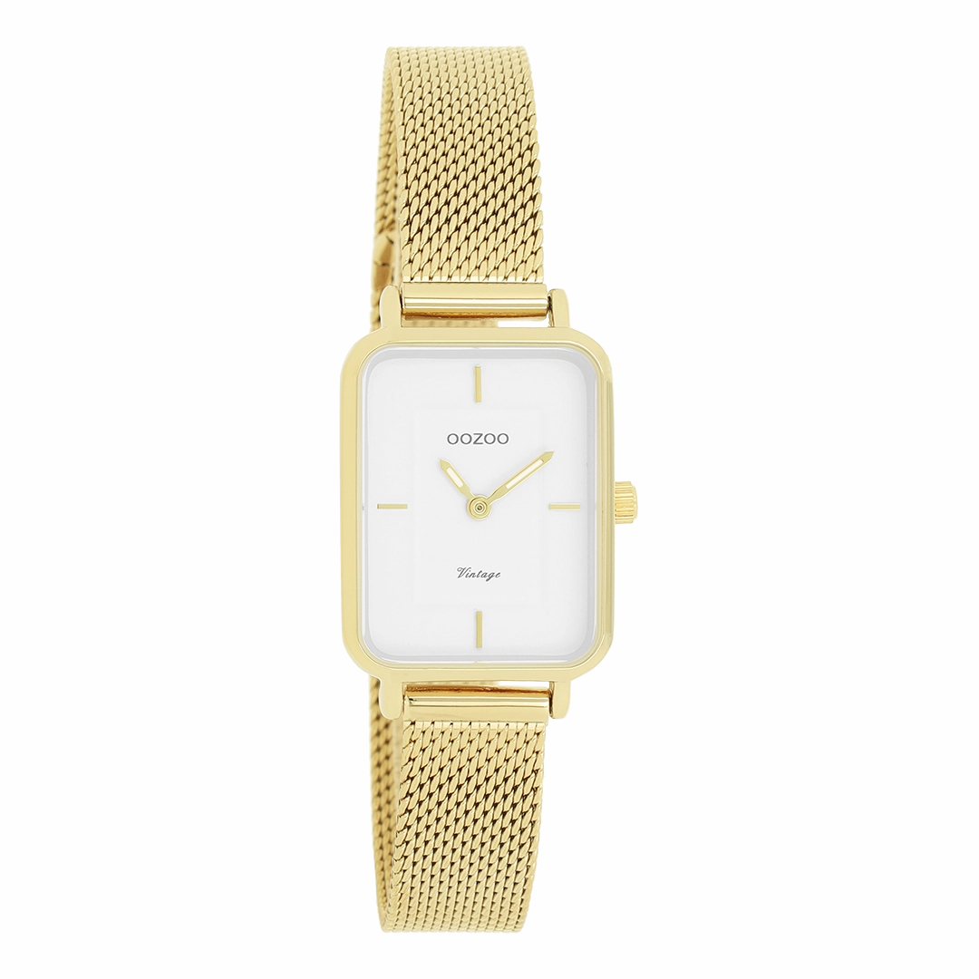 Gold coloured OOZOO watch with metal mesh bracelet - C20352,seiko watches,couple watches,watches designer,watches discount,women watches,best women watches,high end women's watches,high quality women's watches